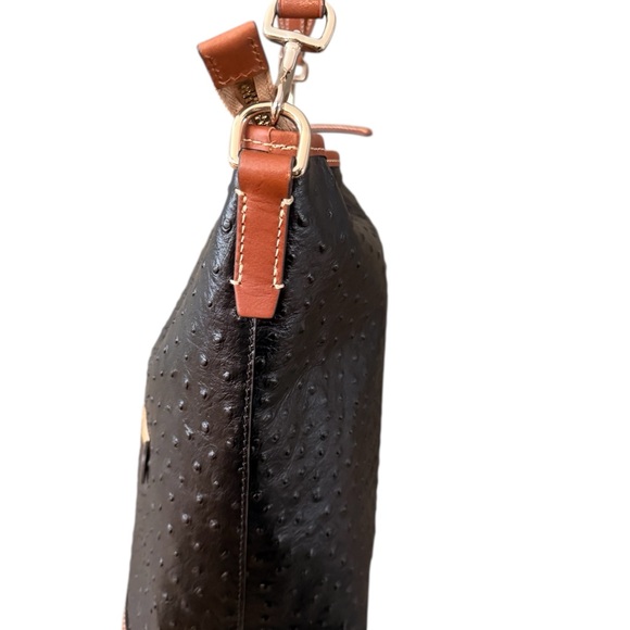Dooney and Bourke large ostrich hobo shoulder - Picture 8 of 10